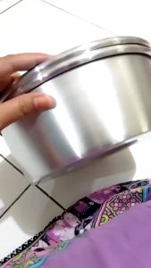 Loyang Bolu Tulban Press Tanpa Sambungan Ukuran 16-28 Cm Bahan Aluminium Tebal Berkualitas Food Grade