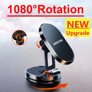 1080 Magnetic Car Phone Holder Magnet Smartphone GPS Foldable Phone Bracket Support in Car For iPhone 15 14 13 12 Samsung Xiaomi