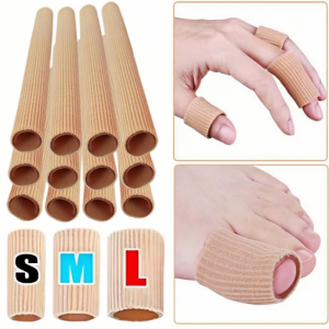 Gel Toe Cover Elastic Fibre Finger Protective Tube Toe Protection Pipe Reduce Friction Silicone Foot Protector Feet Care Parts