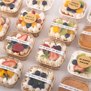 Bakery Special Cupcake Paper Holder Square Baking Tool with Cover Cake Box for Birthday Kitchen Cooking Utensils