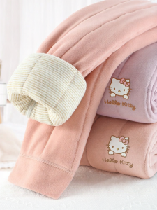Hello Kitty | Fleece-lined Warm Trousers Thick Autumn Winter