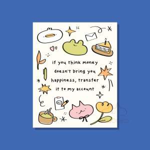 Byjolyn Cute Relatable Postcards 12 x 15cm Thick 300gsm Artcard Ideal for Gifting or Decor Humorous Illustrations