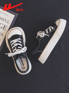 Womens Thick Bottom Canvas Shoes Soft Sole Casual Style round Toe Mango Fabric Fall Season Versatile Comfortable Rubber Sole