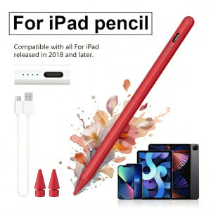 Stylus Pen for iPad 2018-2026 Fast Charging Stylus with Palm Rejection Magnetic Side Attachment Long Battery Life Compatible