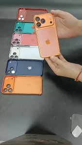 High Quality Matte Titanium Metal Shockproof Bezel Case for IPhone 17 16 15 14 13 12 Pro Max Plus to 17 pro max Metal back film frame mobile phone case