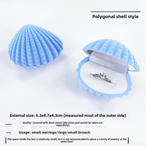 Shell Shaped Childrens Cartoon Jewelry Box for Rings and Necklaces Safe Storage for Proposing and Wedding Gifts