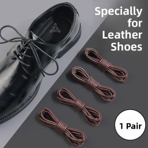 FAGOFE | Business Mens Round Leather Shoes Black Brown