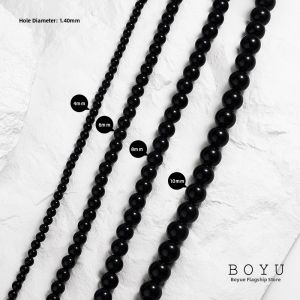 BOYU | Natural Agate Beads for DIY Bracelet Making