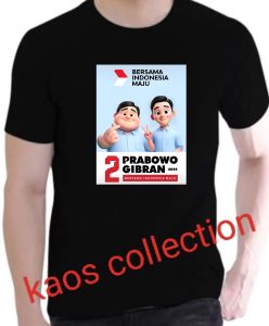 kaos distro kaos capres 2024/PRABOWO Gibran NOR 2