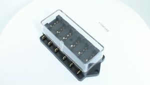 Fuse Holder Kotak Sekring Box Sekering Mobil 4 Way + Sekering Standard 4 Pcs