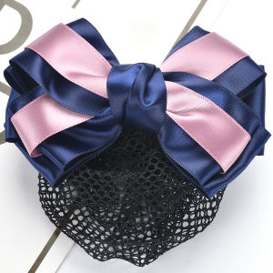 Professional Womens Hair Accessories with Net Pouch Bank Hotel Service Nurse Air Stewardess Hair Clip Hair Net Cover