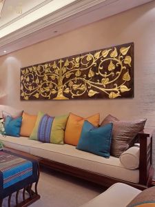 แผ่นไม้แกะสลักรูปต้น 3ชิ้นติดผนัง ชุดกาแฟ ชุดบ้าน คุณค่าสูง สำหรับตกแต่ง ในราคาที่สูงสุดของทุกวัน