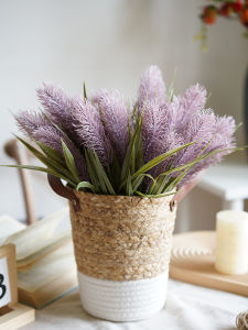 Rustic Purple Lavender Artificial Flowers Washable Decorative Bouquet Living Room Table Top Decoration Home Decor Accessories
