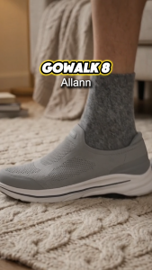 Skechers Men GOwalk 8 Allann Walking Shoes - 216807-GRY Air-Cooled Goga Mat Kasut Sneaker Casual Lelaki SALE