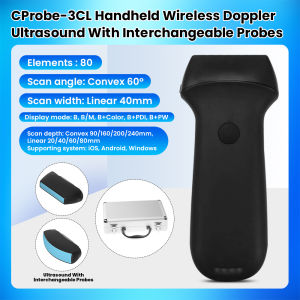 80E Wireless Ultrasound Machine Ultrasound Scanner with Interchangeable Probes (Linear Array and Convex Array Replaceable)