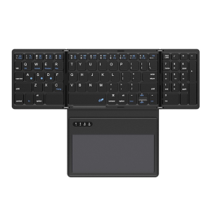 Bàn Phím Bluetooth Di Động B055 Có Bàn Di Chuột Bàn Phím Không Dây Tương Thích Đa Hệ Thống Có Thể Gập Lại Dành Cho Máy Tính Bảng Và Nhiều Thiết Bị Khác Nhau