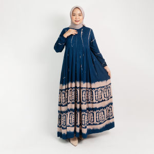 Homey Dress Daily / Gamis Ethnic Gamis Katun Rayon Candi Mekar Tie Dye Baju Muslim Syari Murah / Gamis Twill Pekalongan / Gamis Batik / Gamis Rayon Tebal / Gamis Pekalongan / Gamis Jumbo