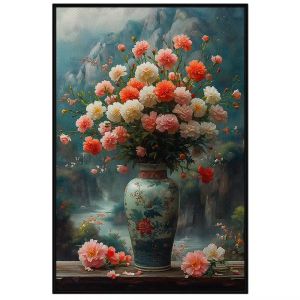 Tranh Hoa Cẩm Chướng. Tranh treo tường dán tường Canvas. CGI-252