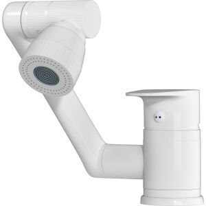 BESTH | Cold and Hot Water Regulation White Brass Rotatable Faucet