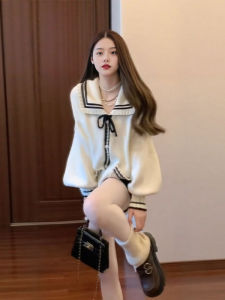 CHANGTONG | Trendy French Style Loose Knitted Sweater