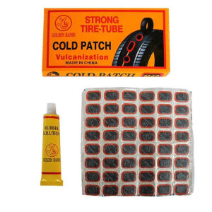 D-50 48PCS Bicycle Tire Patch Glue Bike Repair Tire Kit With Vulcanize Cold Patch Glue Bike Repair