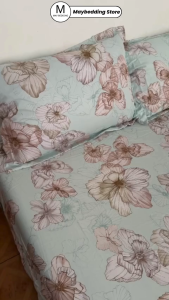 Bộ Ga Giường Tencel Silk Cao Cấp Chống Bám Bẩn Họa Tiết Sọc