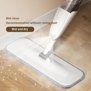 Spray Mop For Floor 360 Rotating Flat Mop Water Spraying Sweeper Flat Floor Cleaner Household Cleaning Tool