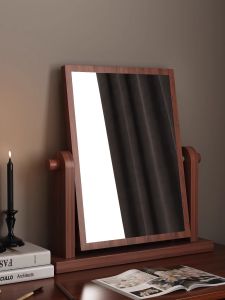 FWTDF | High Definition Large Wooden Desktop Mirror