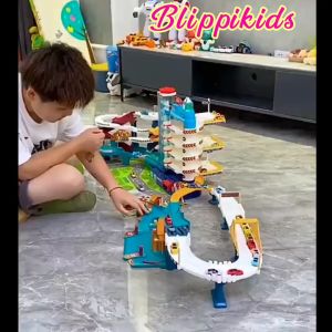 Ghép nối mô hình đồ chơi / Đường hầm Khủng Long Đường hầm Sư tử Gara 5 tầng Trạm dịch vụ cao tốc Trạm không gian Sao Hỏa (TẶNG PIN)