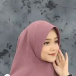 Kerudung Instan Khimar Khadijah Bahan Katun Krinkle