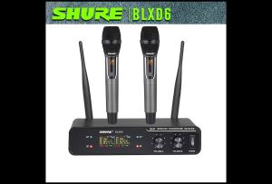 shure/original/BLXD6mic wirelessmic karaokewireless mikrofonmik karaokewireless microphonemic karaoke suara jernihvocal suara terbaik Dual handheld