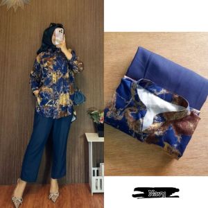 ONESET NADIRA|SETELAN WANITA TERBARU|SETELAN WANITA KEKINIAN|SET WANITA|BAJU SANTAI WANITA|SETELAN WANITA CELANA PANJANG|BATIK PUTRI NURMA