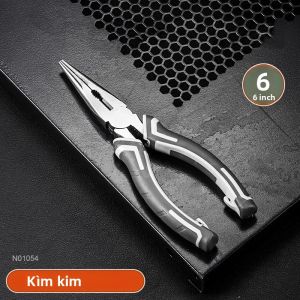 Kìm Đa Năng Đa Năng Chéo Bằng Thép Chrome Vanadium Chống Trượt Dụng Cụ Cắt Dây Bền Bỉ Dụng Cụ Sửa Chữa Thợ Điện Chuyên Nghiệp