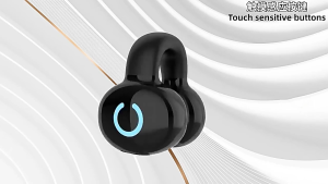 Bluetooth 5.3 Ear Clip Earbuds Noise Cancelling Mic for Business Call Left/Right Universal Sports Headphones Android Q13