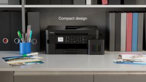 Brother MFC-T930DW A4 All in One Print Scan Copy Fax Wireless Colour Inkjet Refill Ink Tank Printer 20 Sheets ADF Auto Document Feeder Auto Duplex 2 Sided Print Mobile Printing AirPrint Support