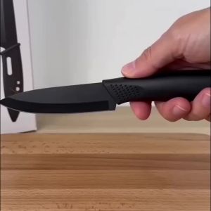 1/3 piece fruit knife set black fruit knife best-selling portable stainless steel small knife with knife cover barbecue knife