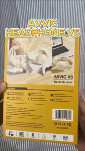 Avvic V5 Wireless Headphone Bluetooth Headset Stereo HIFI Bass HD Sound Music Earphone
