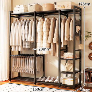 MINGZHIYIFAN | Open Walk-in Closet Clothes Rack
