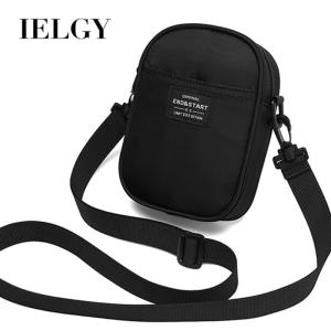 IELGY mssenger Túi nhỏ nam phong cách Hồng Kông nhỏ thời trang Hàn Quốc trang trí với chữ cái túi vải