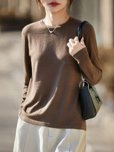 YUEXINYIRONG | Sleek Lightweight Knit Sweater Round Neck