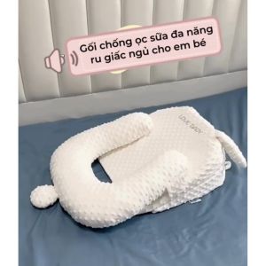 Gối chống trào ngược cho bé cao cấp hiệu Lovebaby Gối chống bẹt đầu cho bé và đệm định hình ngủ đúng tư thế đa công dụng chất liệu cao cấp