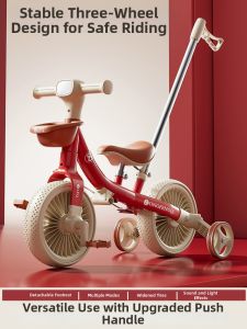 JIHU | Kids Pedal Balance Bike 2-in-1 Stroller & Scooter