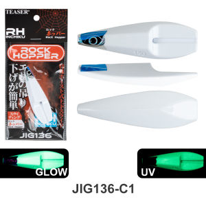 TEASER J136 Rock Hopper Inchiku Slider 80g 100g 120g 150g Jig Lure Seawater Glow Fishing Metal Bionics Jigging Bait with Hook