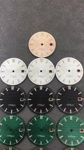 31mm Engineer Style Sterile Watch Dial Watch Hands Set With Green Luminous Suitable For NH35NH36 Movement Watch Replacement Part