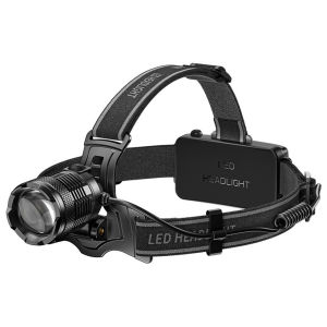 【Outdoor】LED Super Bright Headlight IPX6 Waterproof Long-Range Camping Head Light Outdoor Zoom Head Flashlight for Hiking Fishing