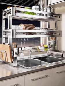 B&W | Multifunctional Dish Storage Rack 304 Stainless Steel
