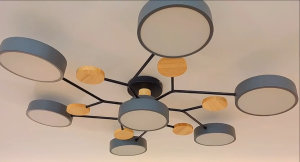 Lampu Plafon Minimalis Macaron Lampu Plafon 3 Warna Led Aesthetic Kayu 7 Kepala 5 Kepala Ceiling Light Teras Restoran Ruang Tamu Kamar Tidur Koridor Pencahayaan Dekoratif