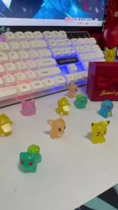 Bandai | Glow-in-the-dark Pokémon DIY Accessory cartoon Resin Decoration desktop Creative Ornament Gift for Giving or Collecting