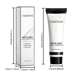 VERONNI | Halloween Màu Trắng Tinh Khiết Sơn Mặt Nền 37Ml Có Thể Trộn Điều Chỉnh Kem Che Khuyết Điểm Chú Hề Cosplay Carnival Trang Điểm Mọi Loại Da
