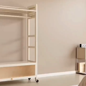 Clothes Rack Set Bedroom Heavy-Duty Coat Stand Clothes Hanger Home Use Garment Rack